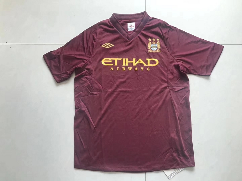 AAA Quality Manchester City 12/13 Away Dark Red Soccer Jersey